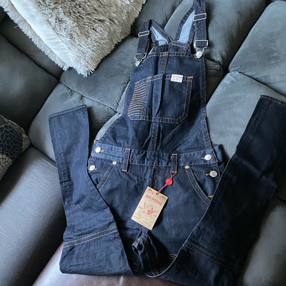 True Religion MOTO Overalls RARE 🔥 Small - Picture 3 of 11
